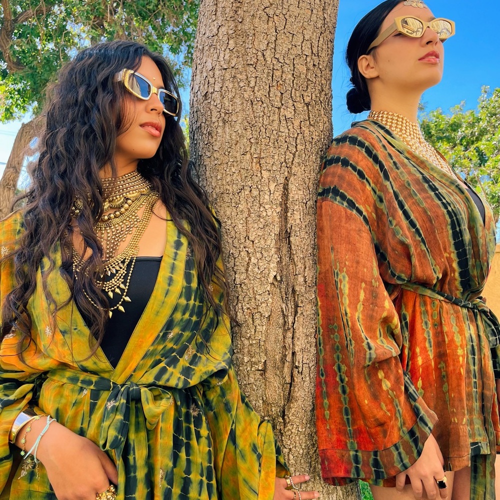 TANGO TAMI SHORT KIMONO W MATCHING HEADSCARF